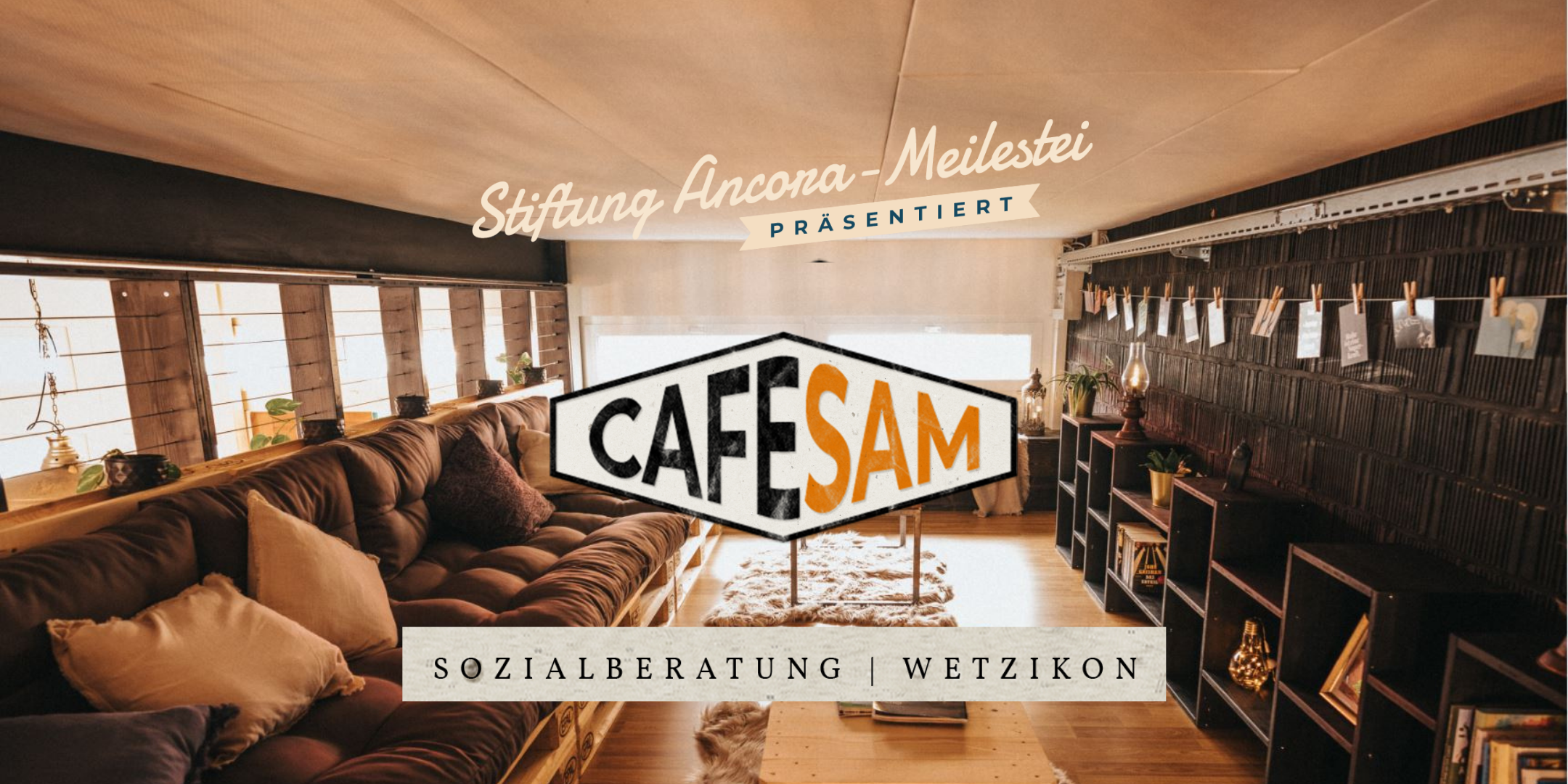 CAFE SAM Stiftung Ancora-Meilestei